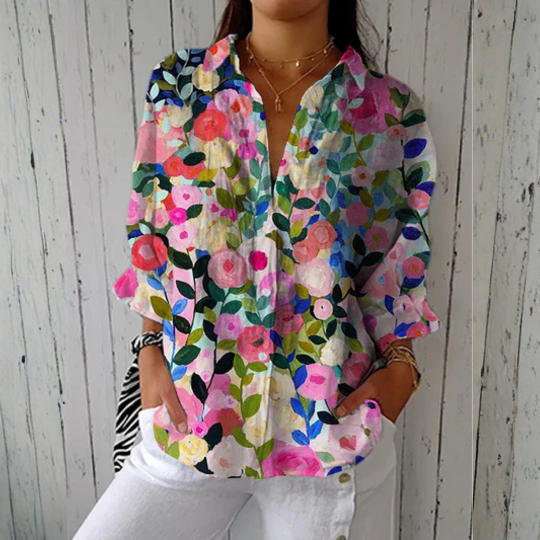 Amandine | Bloom Canvas Blouse