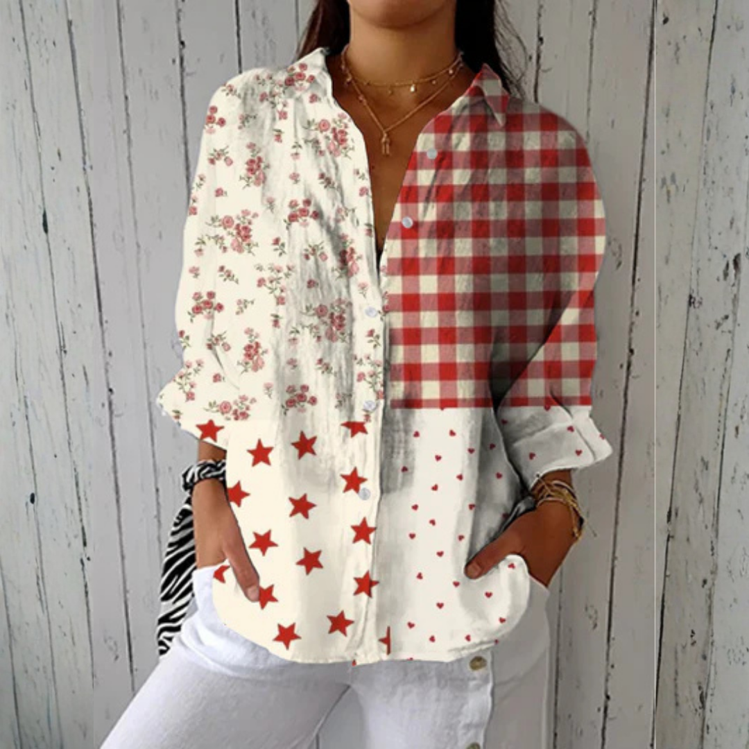 Heather | Country Patchwork Blouse