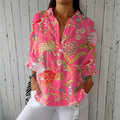 Chloe | Tropical Blossom Blouse