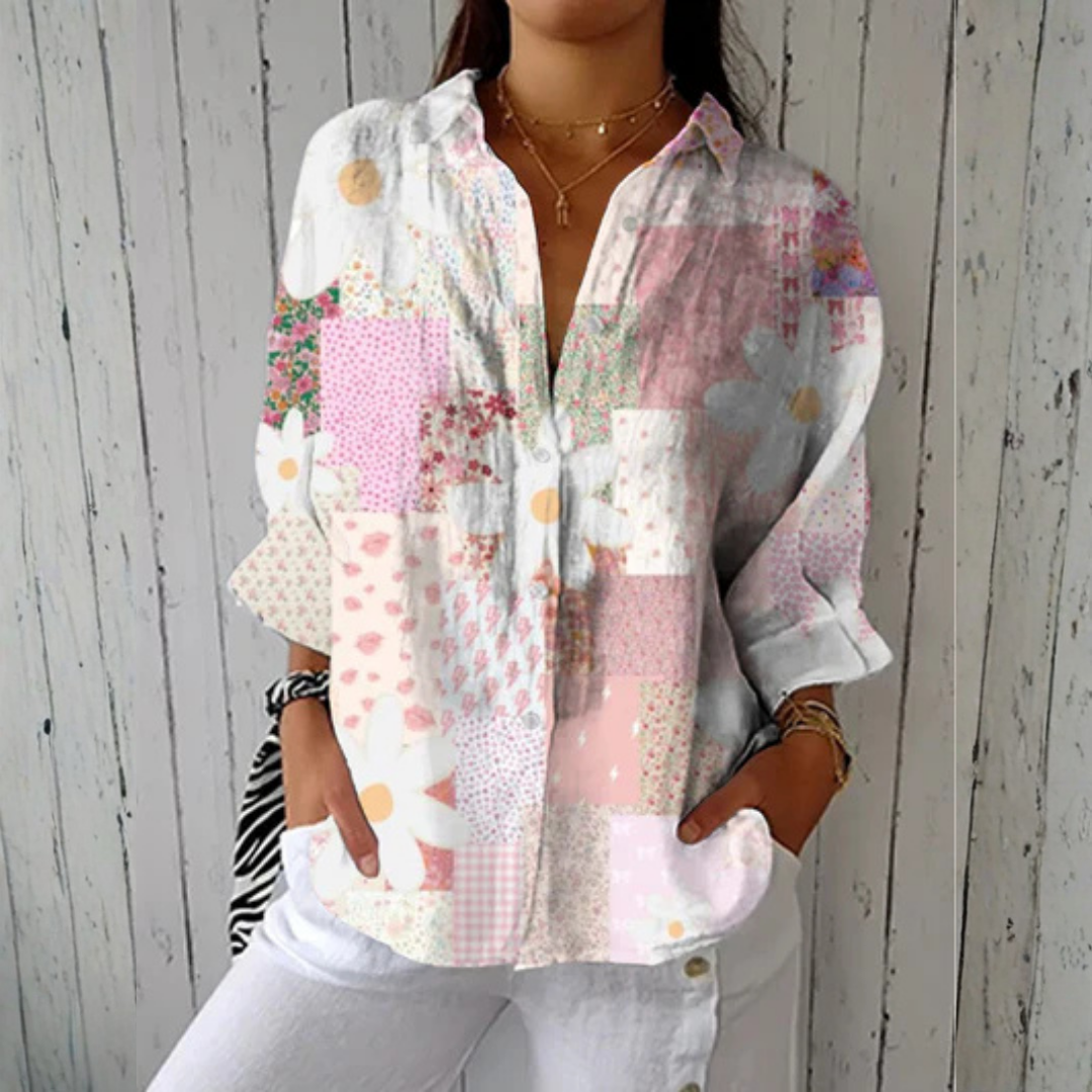 Stephanie | Patchwork Daisy Blouse