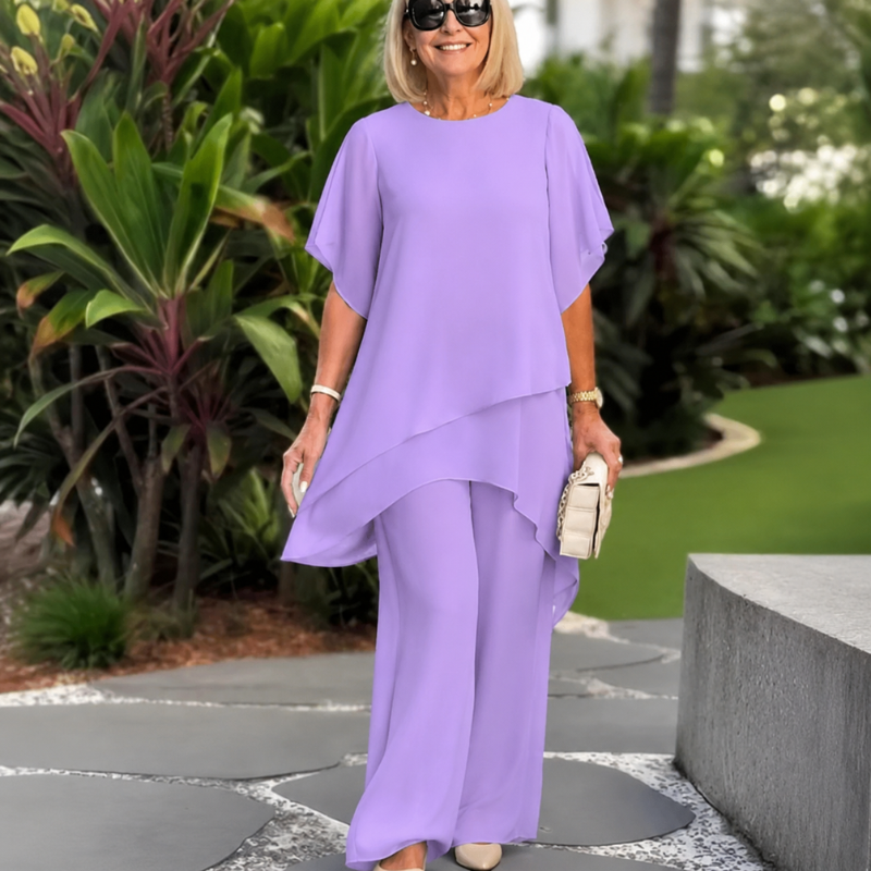 Becca | Elegant Asymmetrical Two Piece Set