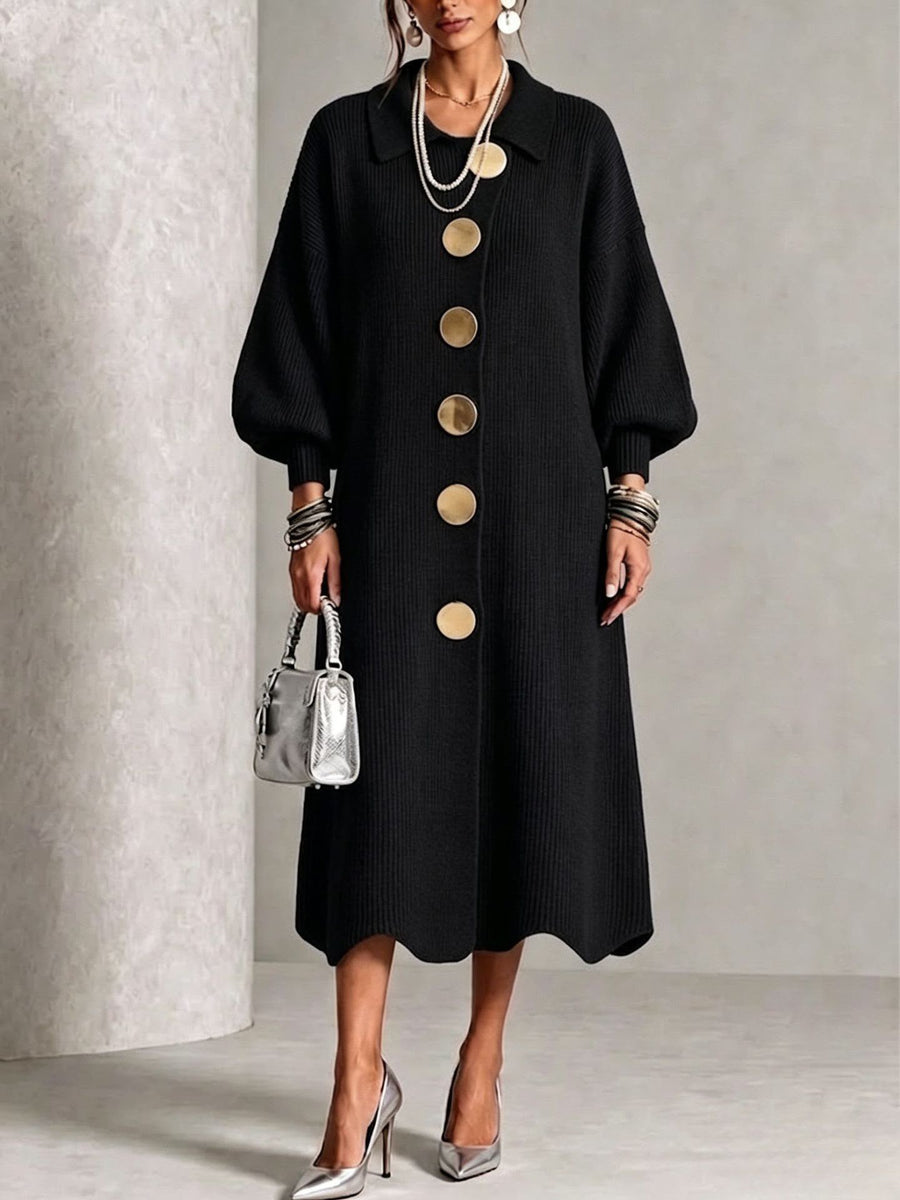 Sienna - Long Sleeve Button-Down Dress