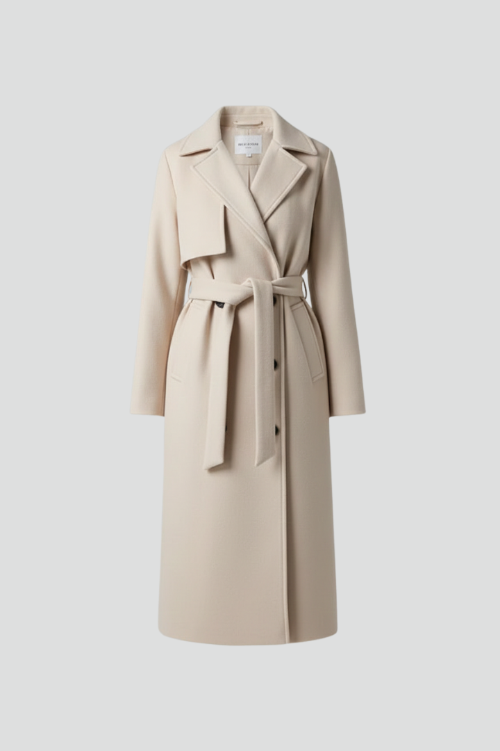Charlise | Double Breasted Long Coat