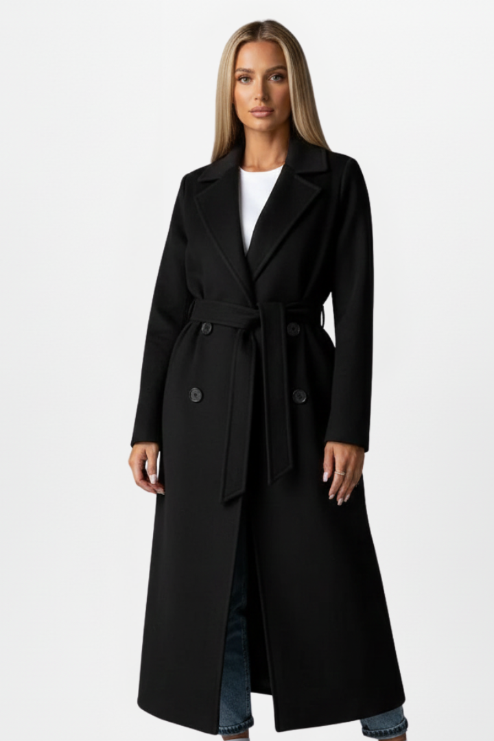 Charlise | Double Breasted Long Coat