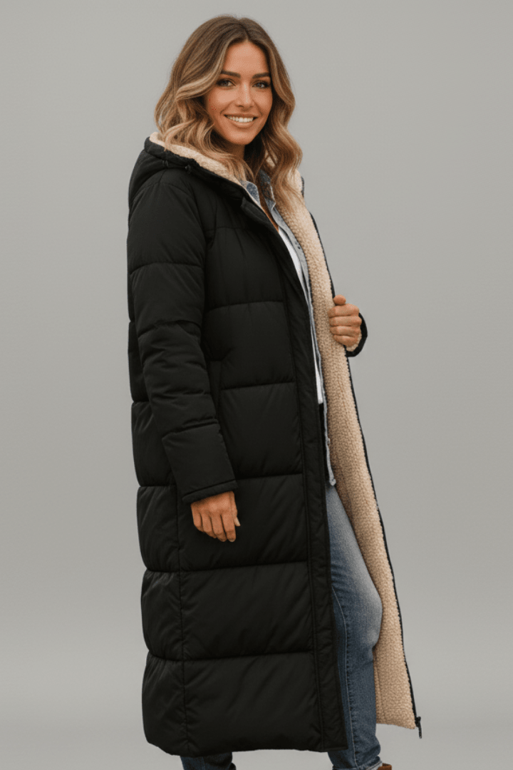 Annette  | Hooded Longline Puffer Coat