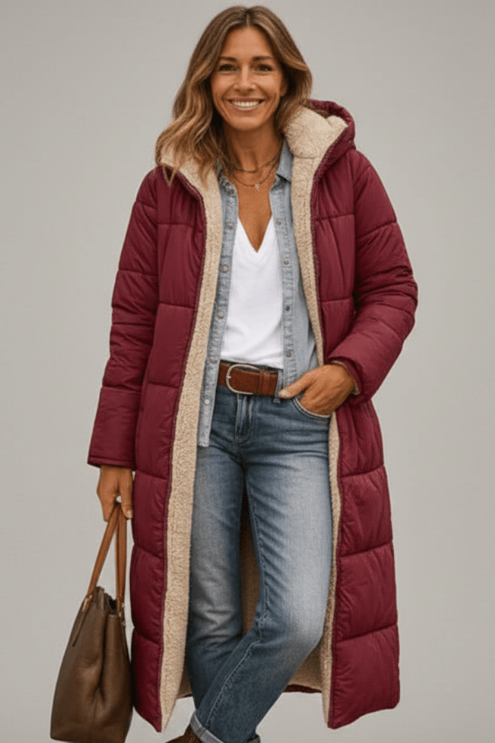 Annette  | Hooded Longline Puffer Coat