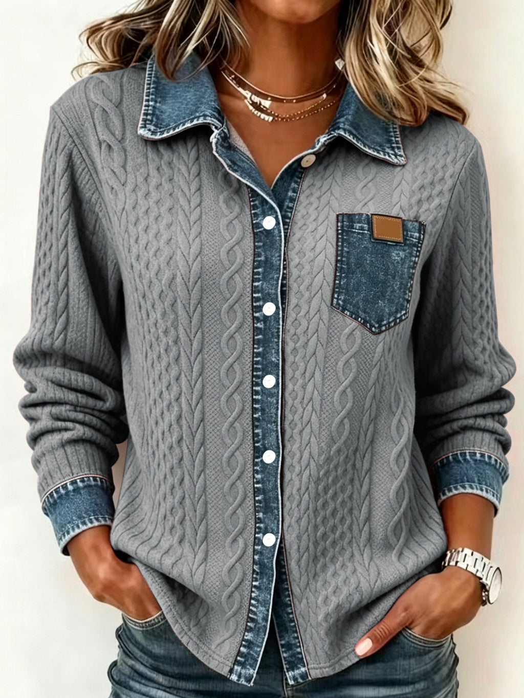 Roxy | Comfortable Denim Cardigan