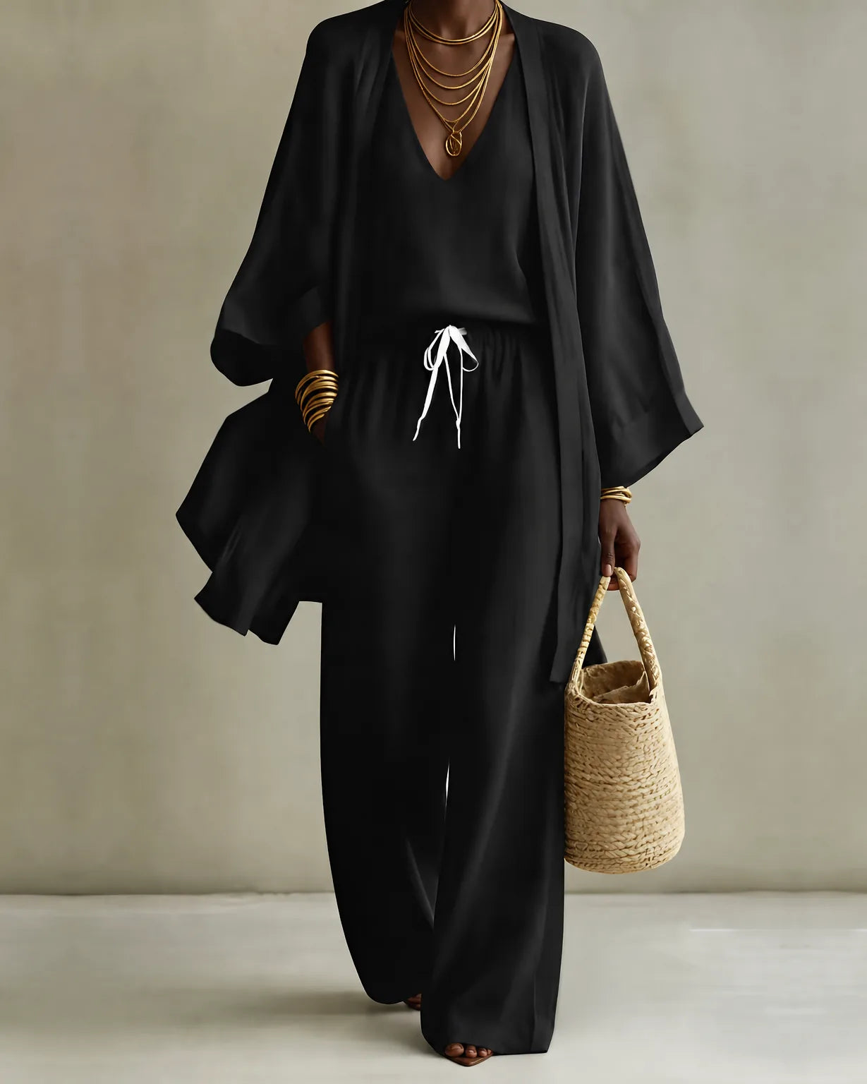 Thea | 3-piece Linen Look Set