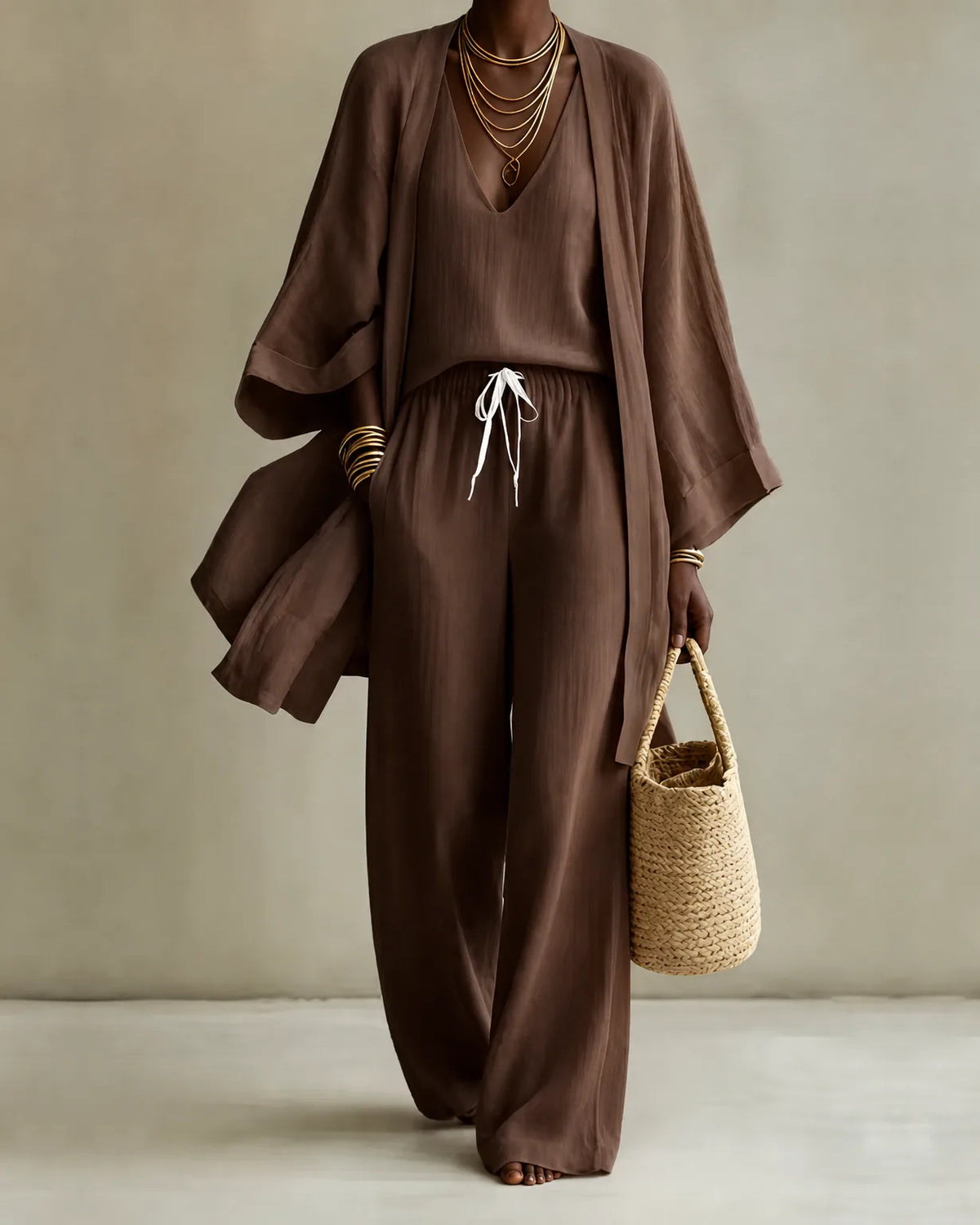 Thea | 3-piece Linen Look Set