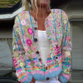Sanne | Elegant vest with floral pattern