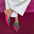 Frendessa | Fringe Ballet Flats with Ankle Strap