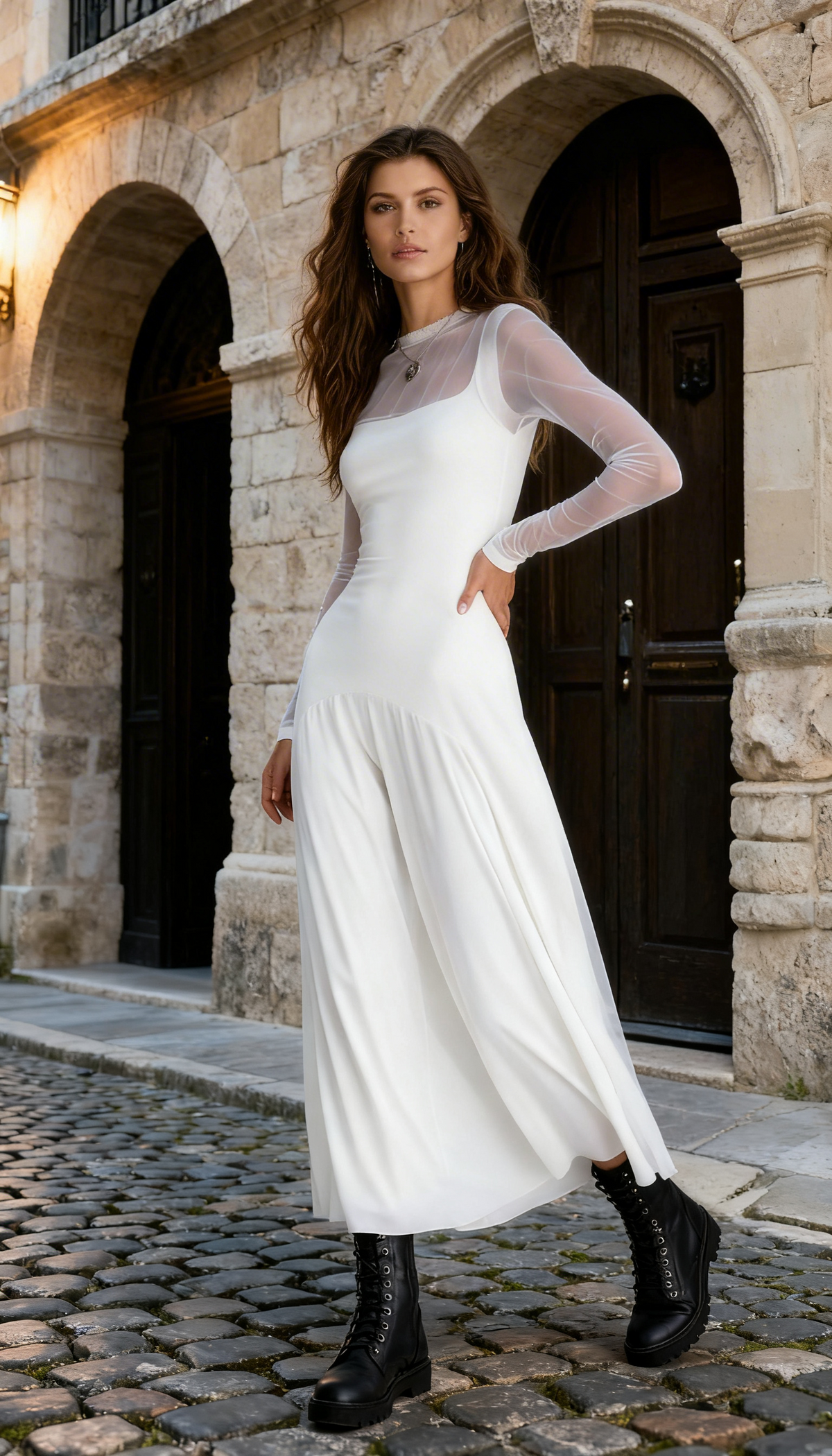 Leonor | Elegant cut long dress