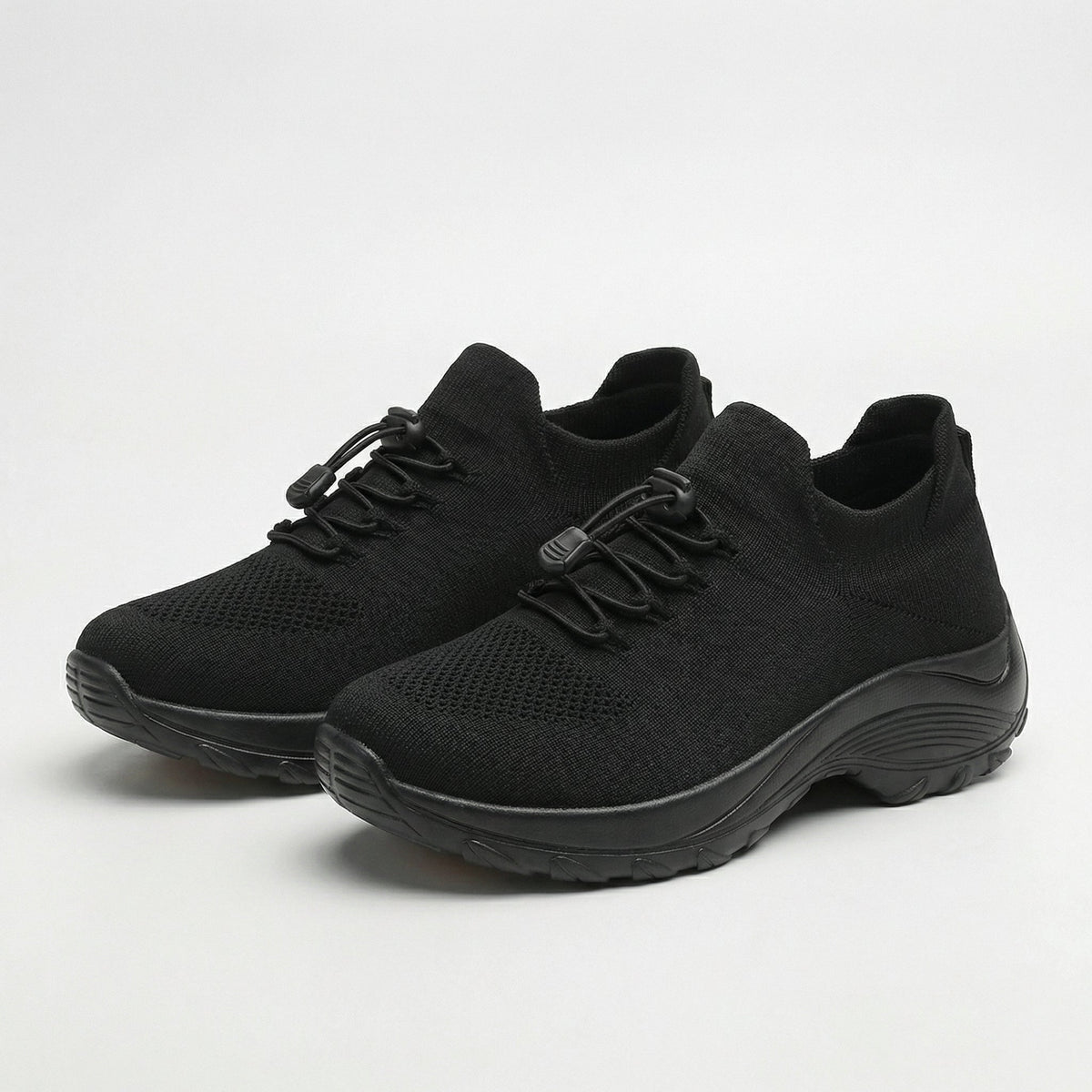 Linda | Orthopedic Knit Fabric Shoes in Green & Black