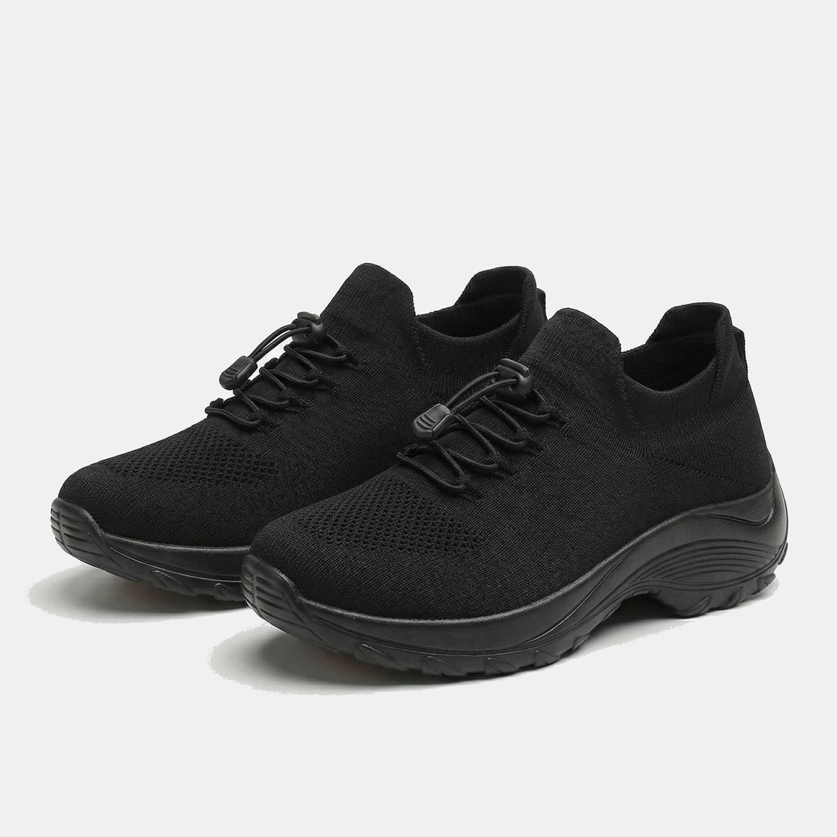 Linda | Orthopedic Knit Fabric Shoes in Green & Black