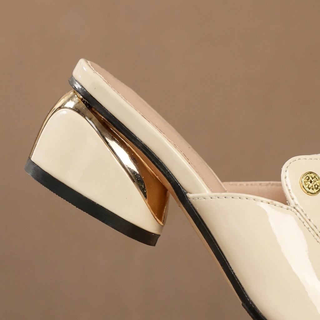 Mauve | Patent Slide Heels