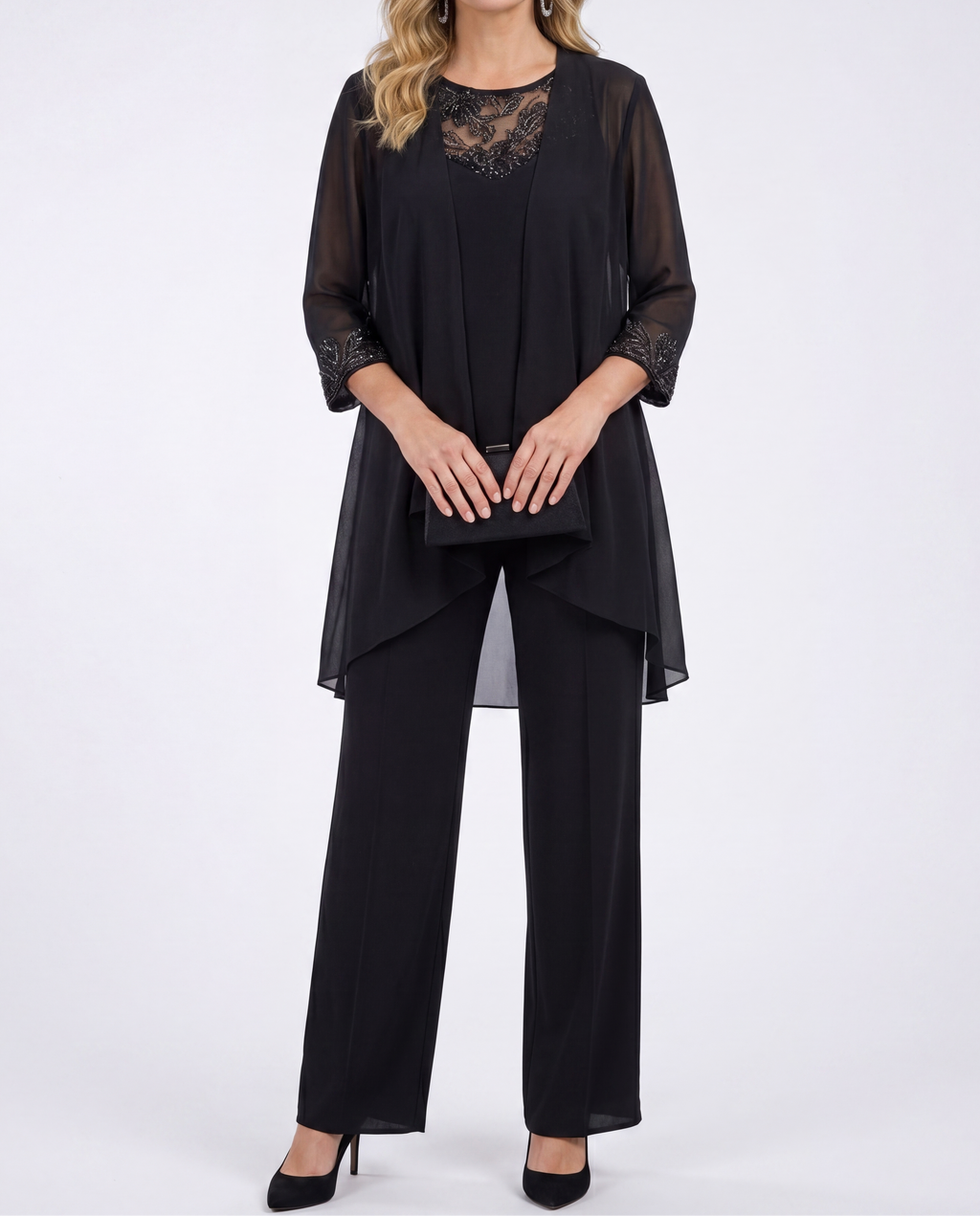 Evelina | Flowing Jacket & Wide-Leg Pant Set