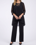 Evelina | Flowing Jacket & Wide-Leg Pant Set