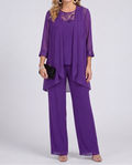 Estelle | Flowing Jacket & Wide-Leg Pant Set
