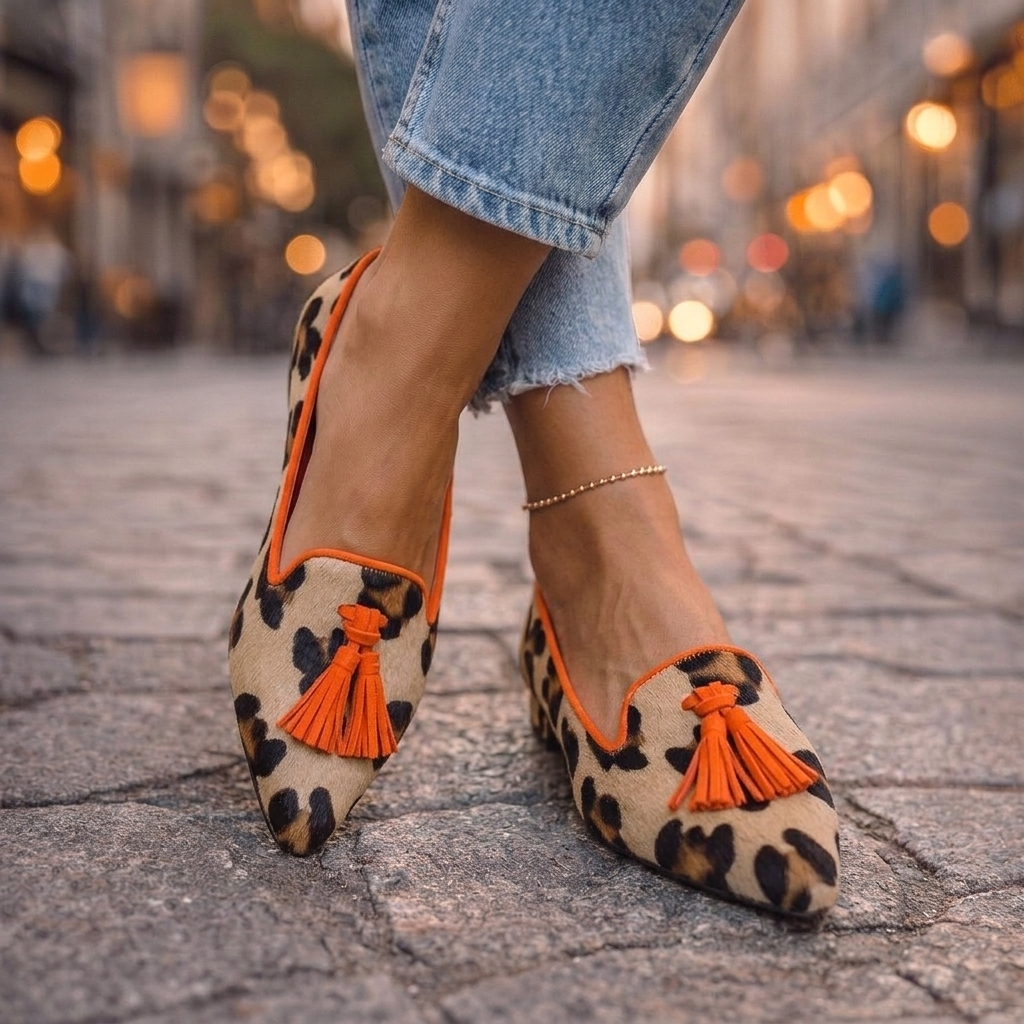 Almarie | Pointed Flats with Tassels