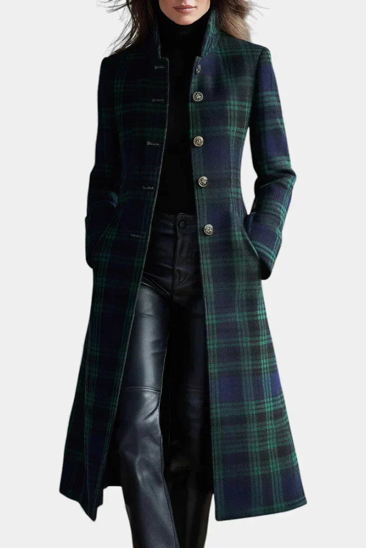 Mariah | Tailored Plaid Coat