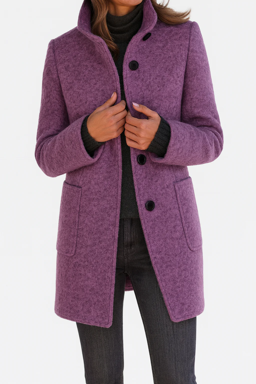 Veronica | Warm, Elegant Coat with a Cosy High Collar
