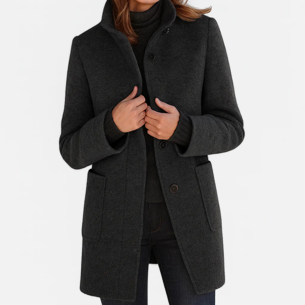 Veronica | Warm, Elegant Coat with a Cosy High Collar