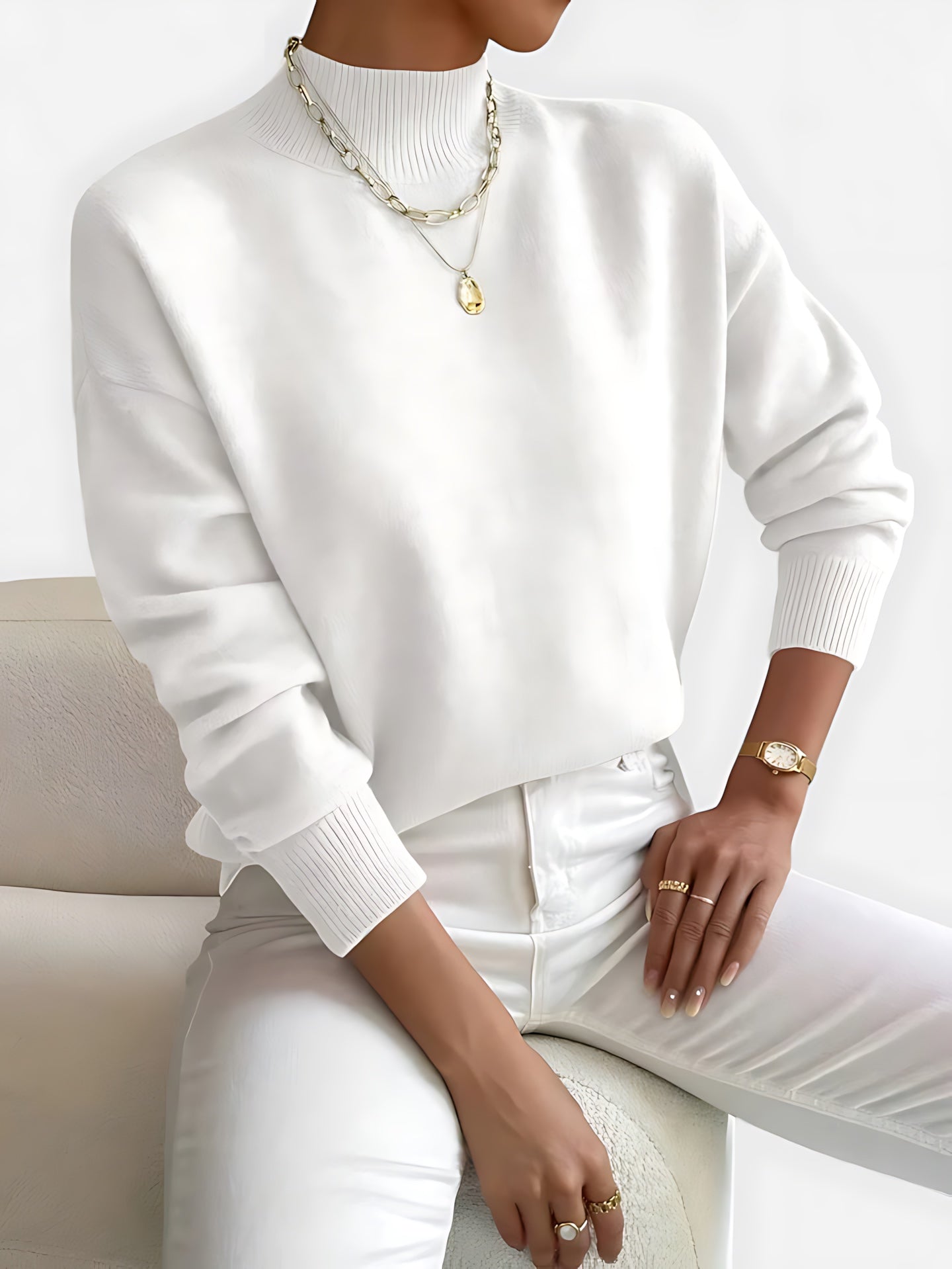 Joyce | Crew Neck Knit Sweater