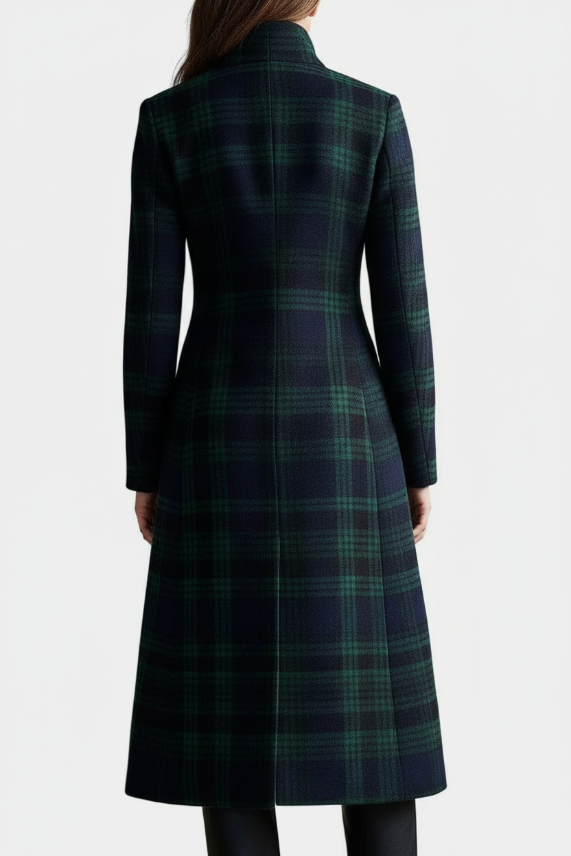 Mariah | Tailored Plaid Coat