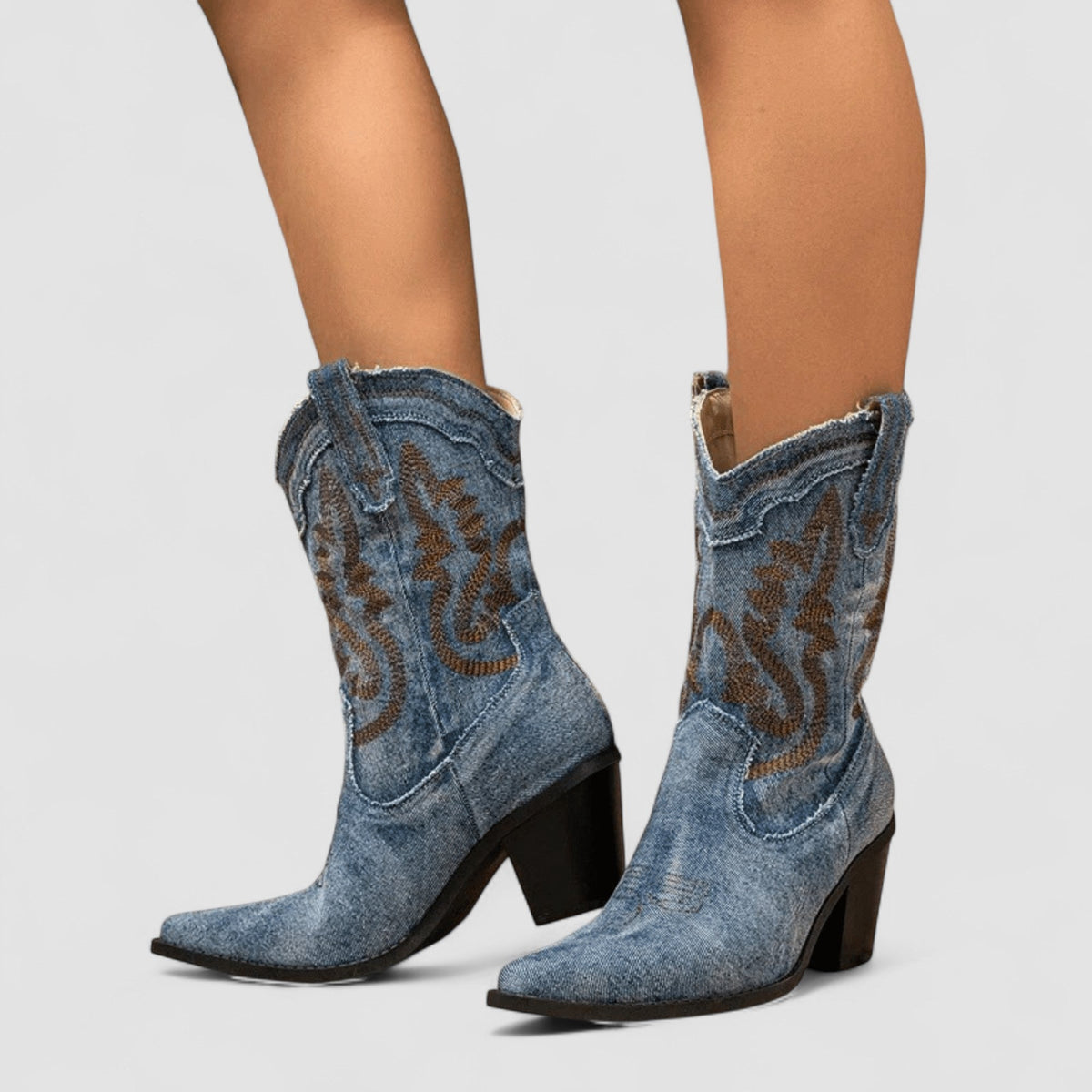 Sandy | Orthopedic Denim Ankle Boots