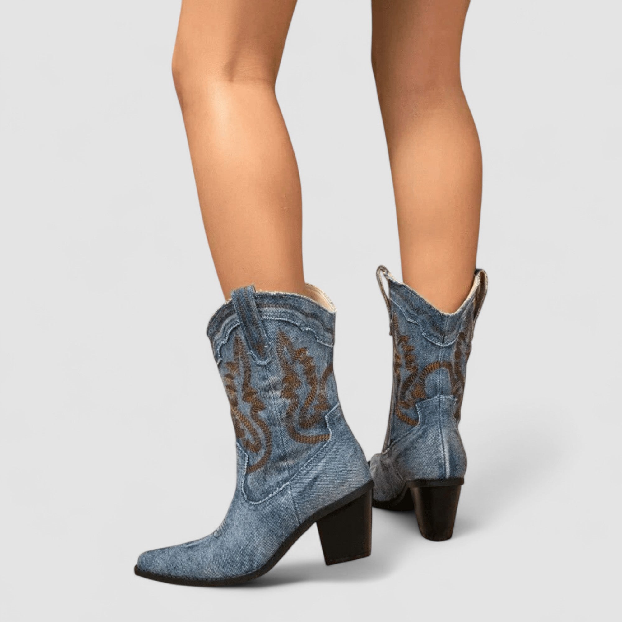Sandy | Orthopedic Denim Ankle Boots