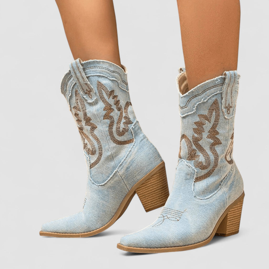 Sandy | Orthopedic Denim Ankle Boots