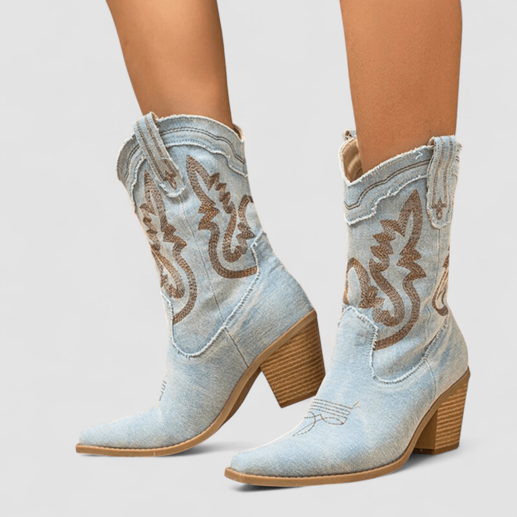 Sandy | Orthopedic Denim Ankle Boots