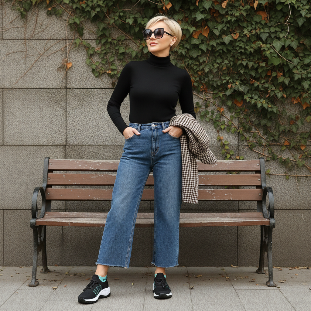 Linda | Orthopedic Knit Fabric Shoes in Green & Black