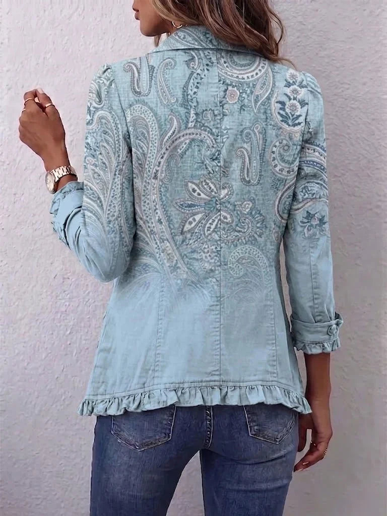 The Lois | Boho Ruffled Jacket