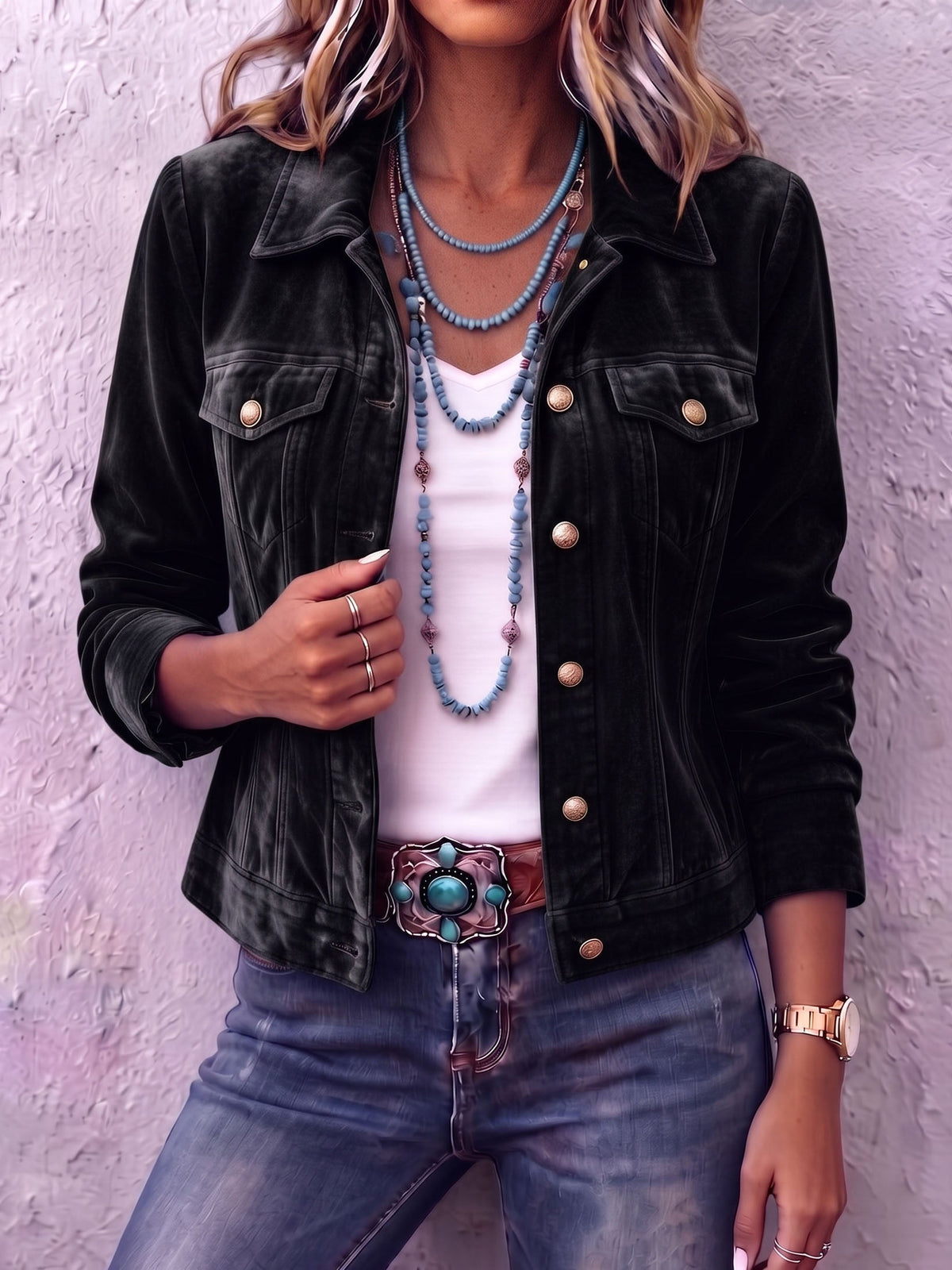 Dianne | Boho Vintage-Inspired Velvet Jacket