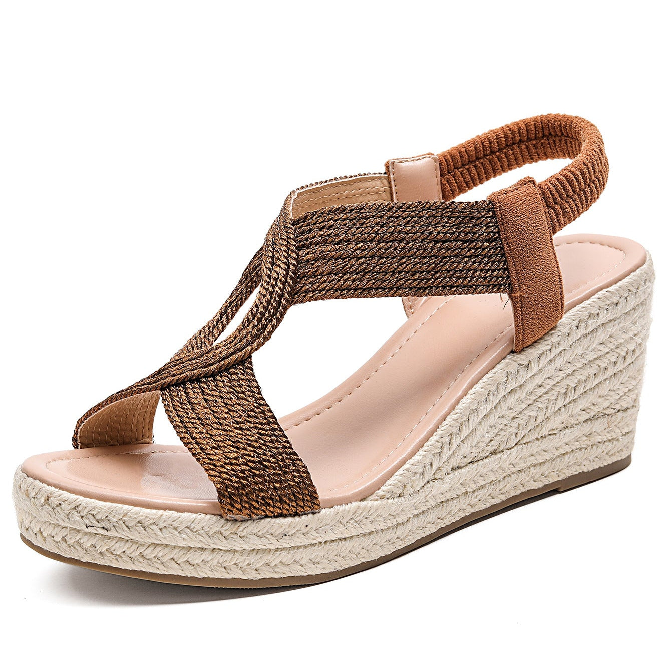 Amy | Wedge Sandals with Artisanal Braiding
