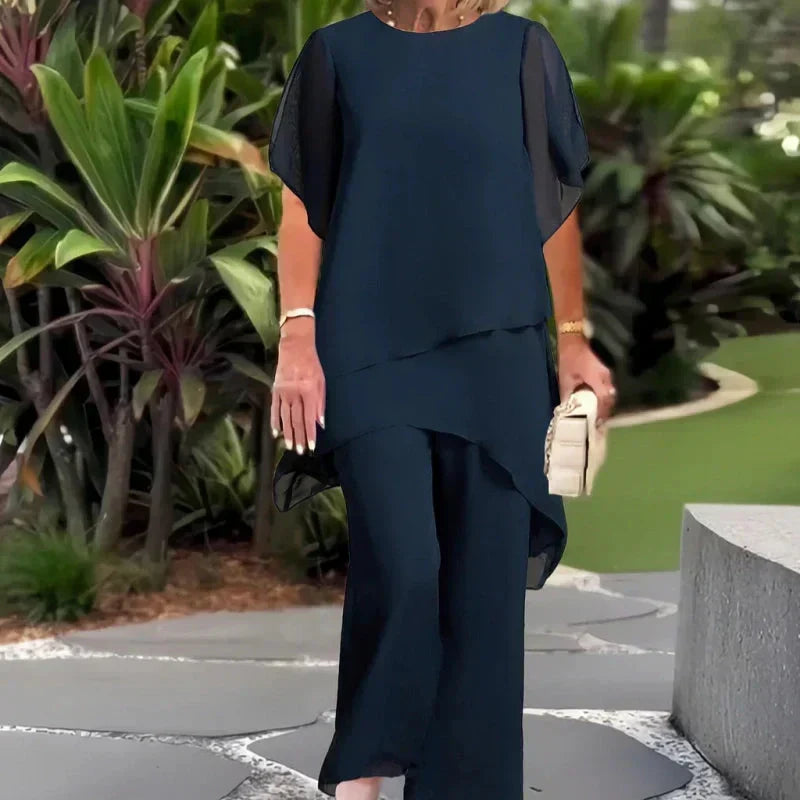 Becca | Elegant Asymmetrical Two Piece Set