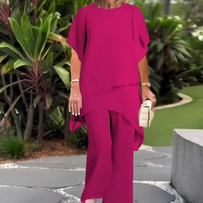 Becca | Elegant Asymmetrical Two Piece Set