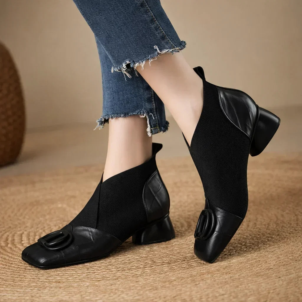 Mia | Opium Leather Boots