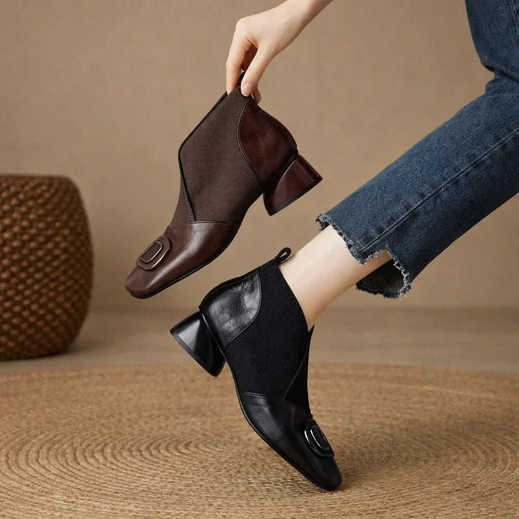 Mia | Opium Leather Boots