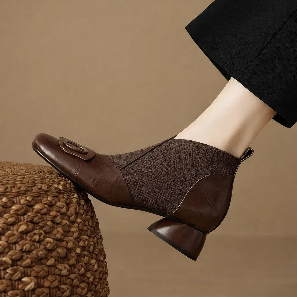 Mia | Opium Leather Boots